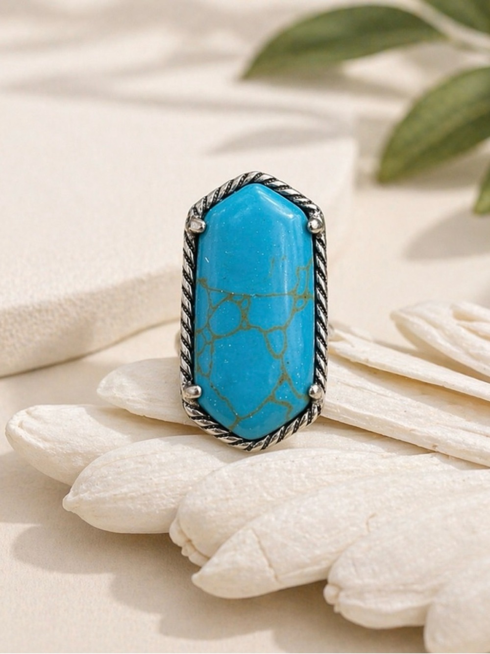 Boho Turquoise Jeweled Ring